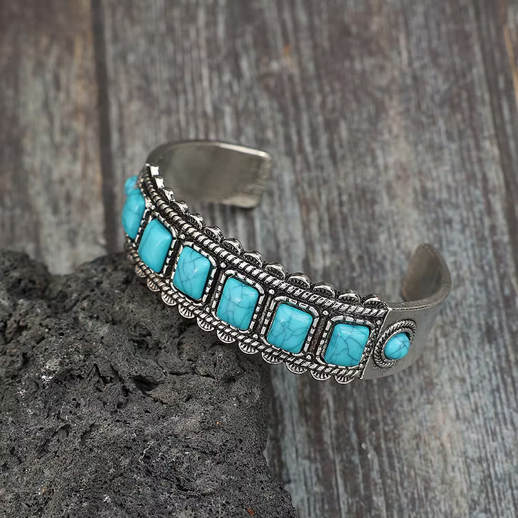 Aoaome Turquoise Lace Opening Bracelets