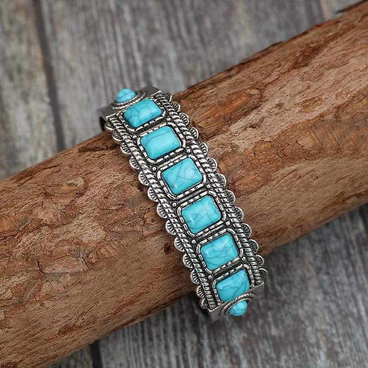 Aoaome Turquoise Lace Opening Bracelets