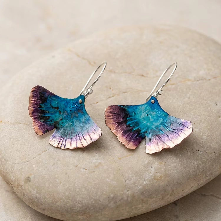 Aoaome Blue butterfly boho in sterling silver earrings