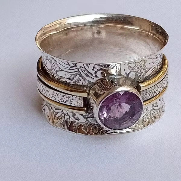 Aoaome Bohemian Crystal Meditation Rings