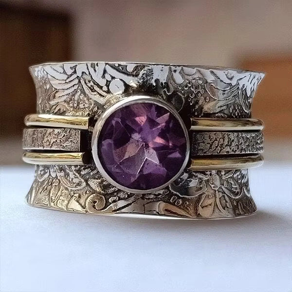 Aoaome Bohemian Crystal Meditation Rings