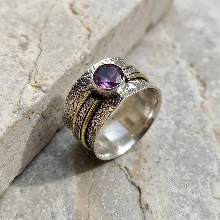 Aoaome Bohemian Crystal Meditation Rings