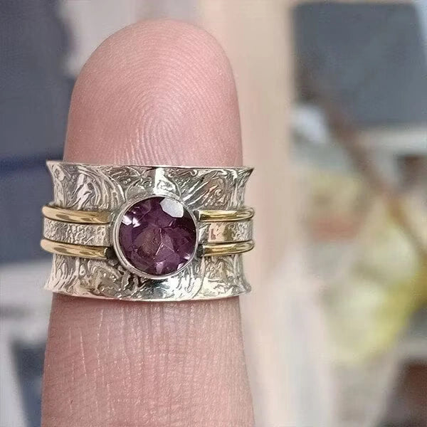 Aoaome Bohemian Crystal Meditation Rings