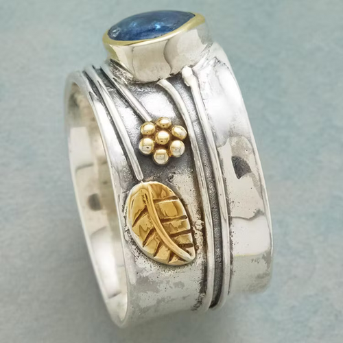 Aoaome Bohemian Gemstone Meditation Rings