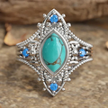 Aoaome Bohemian Style Horse Eye Rings