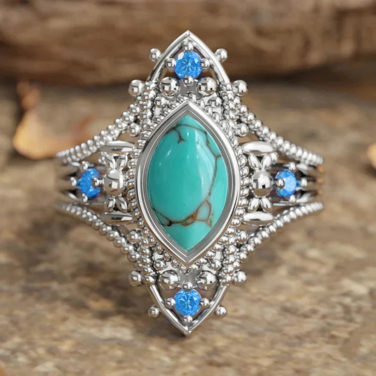 Aoaome Bohemian Style Horse Eye Rings