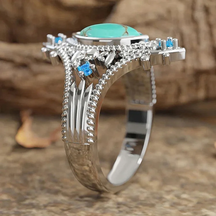 Aoaome Bohemian Style Horse Eye Rings