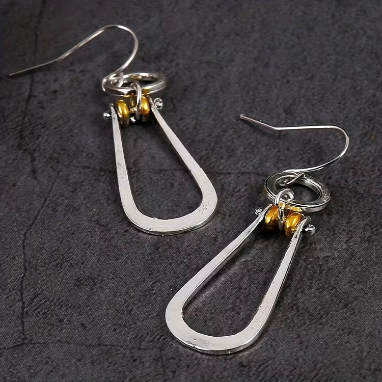 Aoaome Boho Silver Turquoise Dangle Drop Earrings