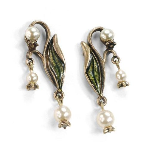 Aoaome Boho with Enamel and Pearls Earrings
