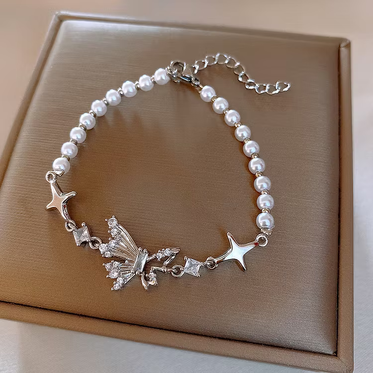 Aoaome Butterfly Four Star Pearl Bracelets