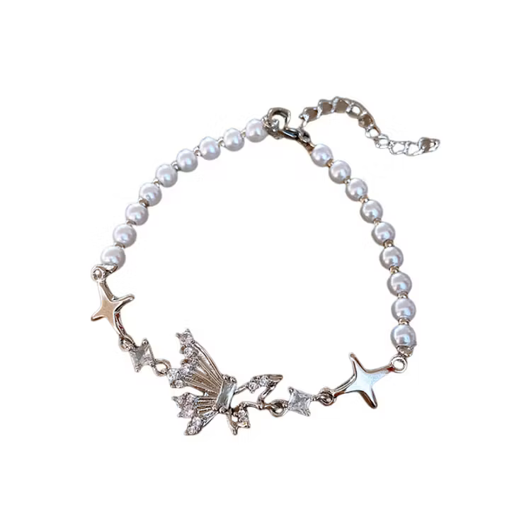 Aoaome Butterfly Four Star Pearl Bracelets