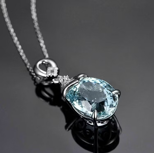 Aoaome Carat Aquamarine Necklaces