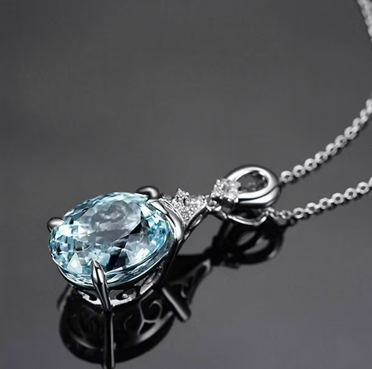 Aoaome Carat Aquamarine Necklaces
