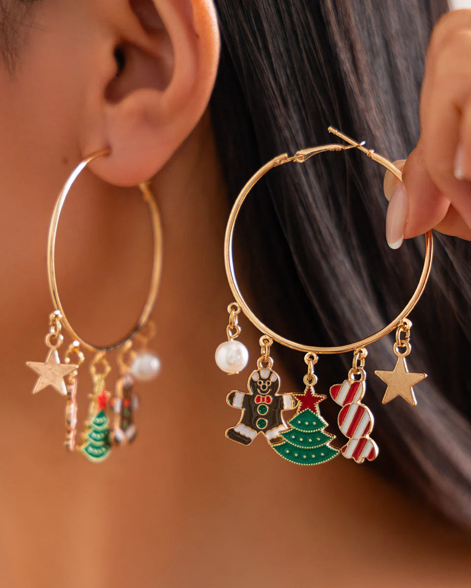 Aoaome Christmas Fashion Bell Christmas Tree Necklace Sets