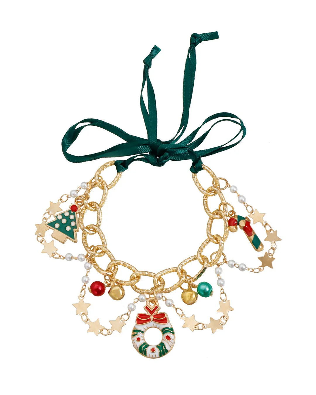 Aoaome Christmas Ribbon Braided Fashion Party Necklaces And Bracelets