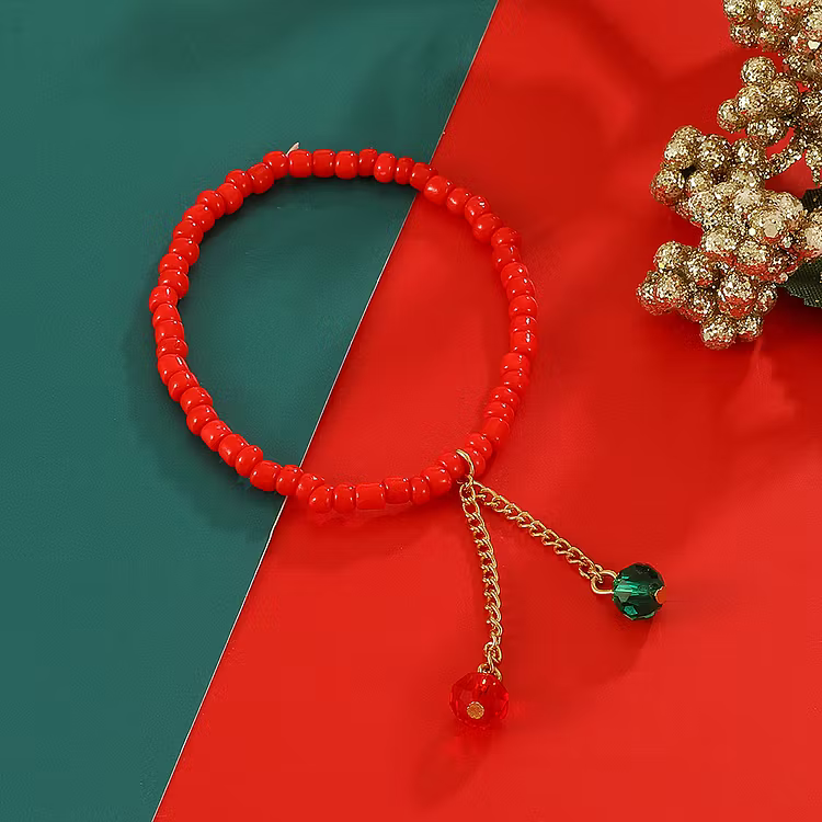 Aoaome Christmas Snowflake Bells Set Bracelets