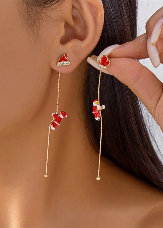 Aoaome Christmas Tassel Earrings
