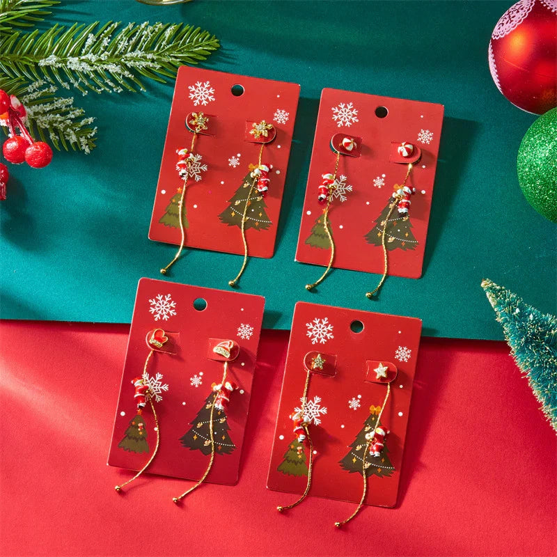 Aoaome Christmas Tassel Earrings