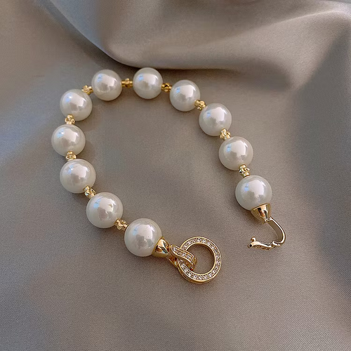 Aoaome Circle Pearl Bracelets