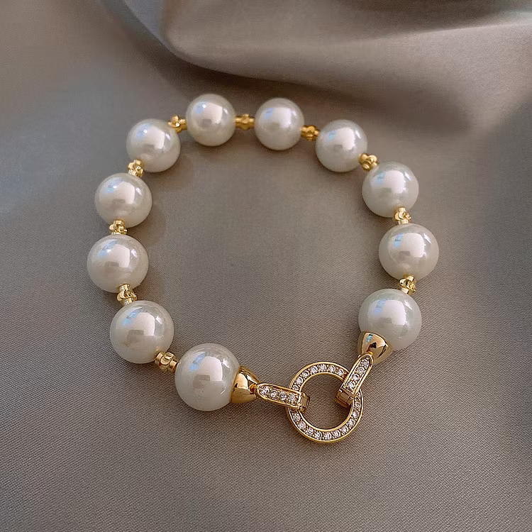 Aoaome Circle Pearl Bracelets