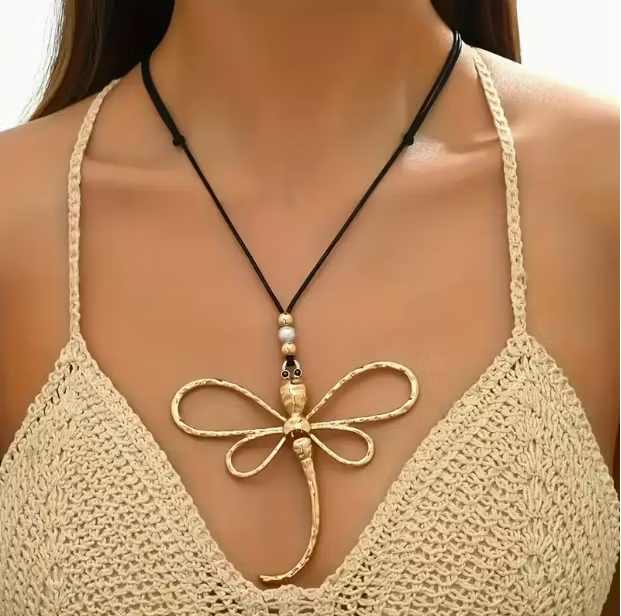 Aoaome Classic Style Dragonfly Pendant Necklaces