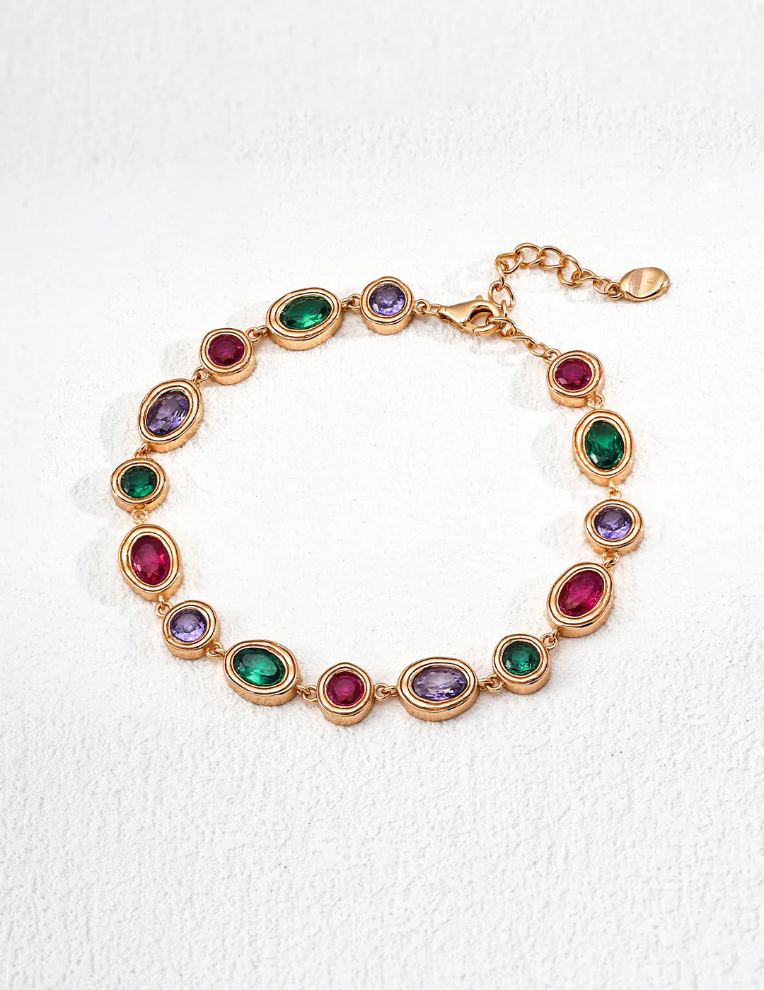 Aoaome Colorful Zirconia Palace Collection Bracelet Earrings