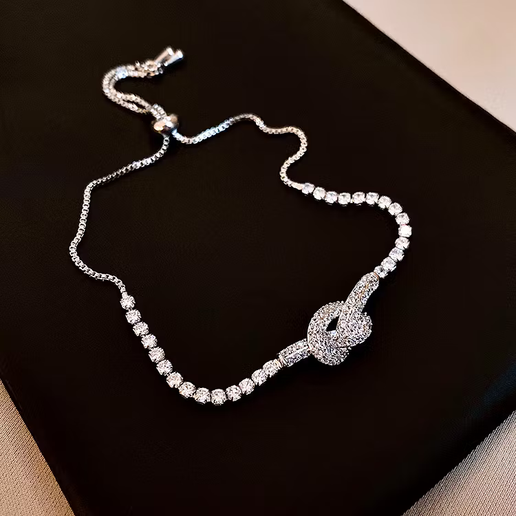 Aoaome Cross Zircon Knot Adjustable Bracelets