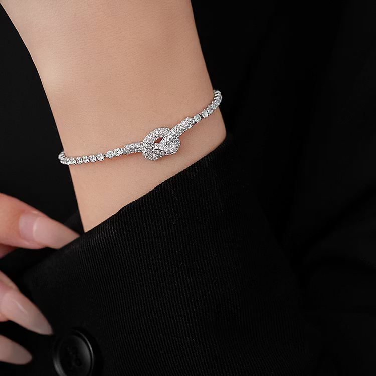 Aoaome Cross Zircon Knot Adjustable Bracelets
