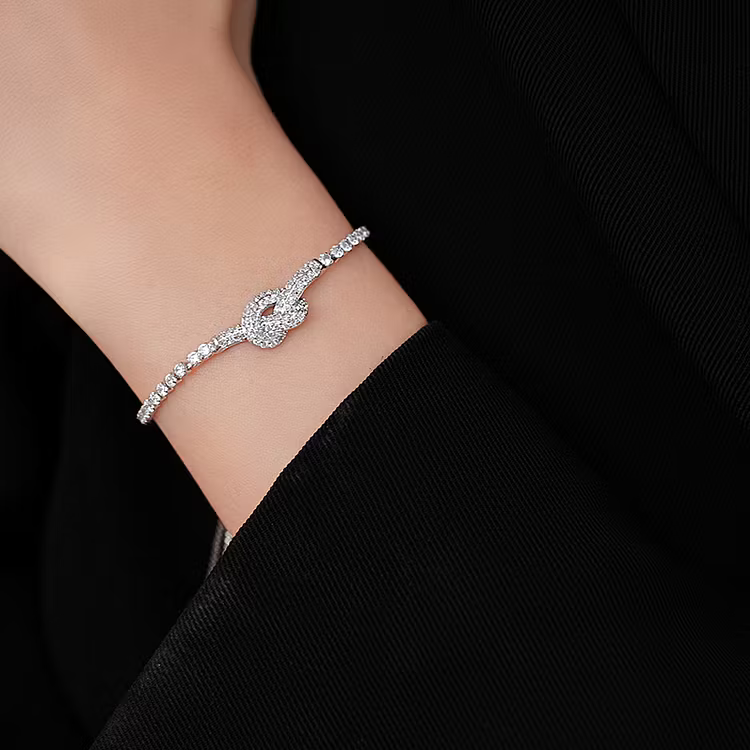 Aoaome Cross Zircon Knot Adjustable Bracelets