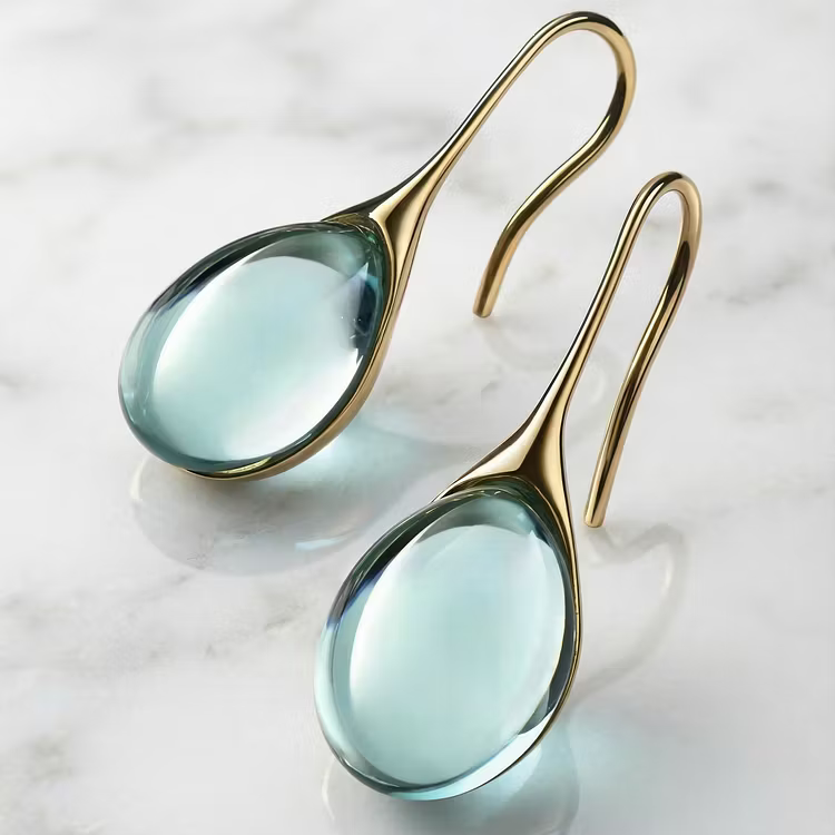 Aoaome Crystal Drop in Gold and Silver Earrings