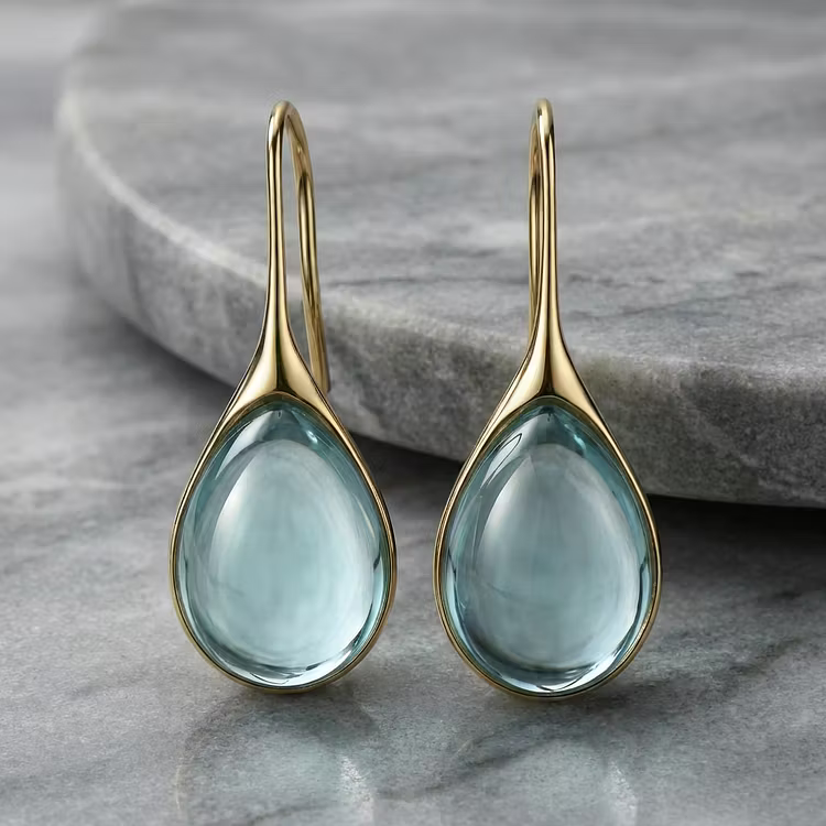 Aoaome Crystal Drop in Gold and Silver Earrings