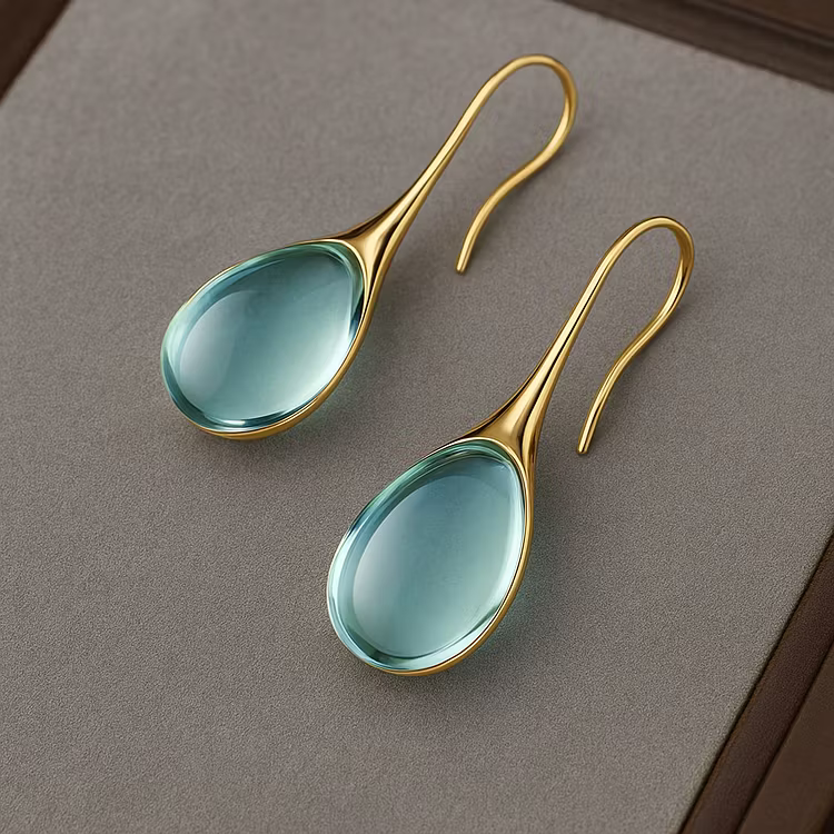 Aoaome Crystal Drop in Gold and Silver Earrings