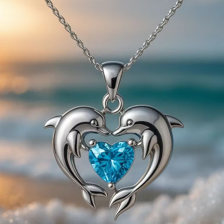 Aoaome Dolphin Necklaces