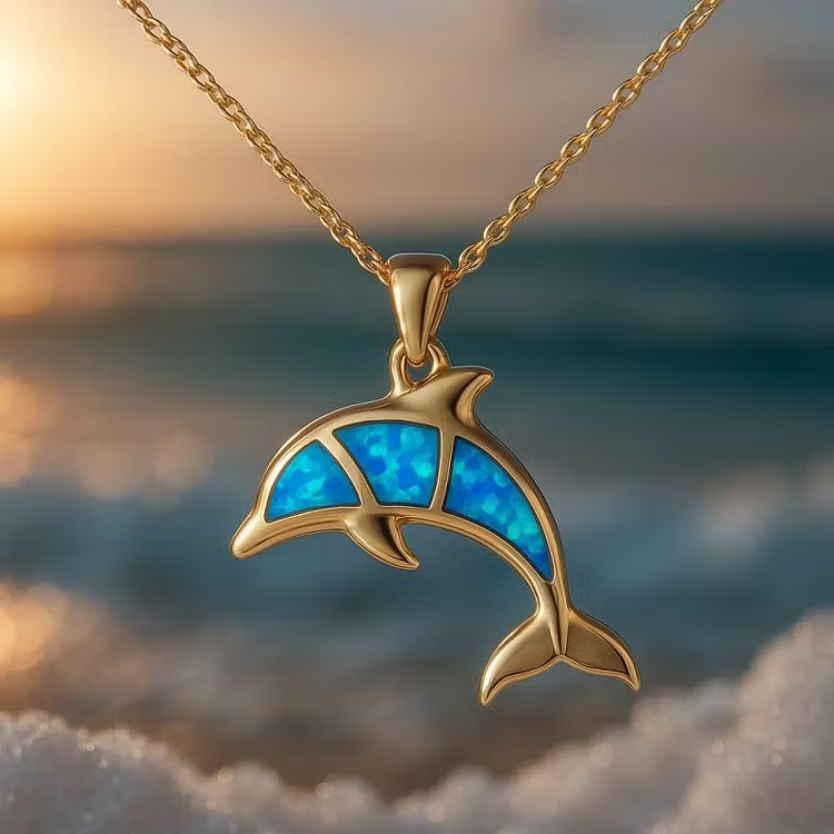 Aoaome Dolphin Necklaces