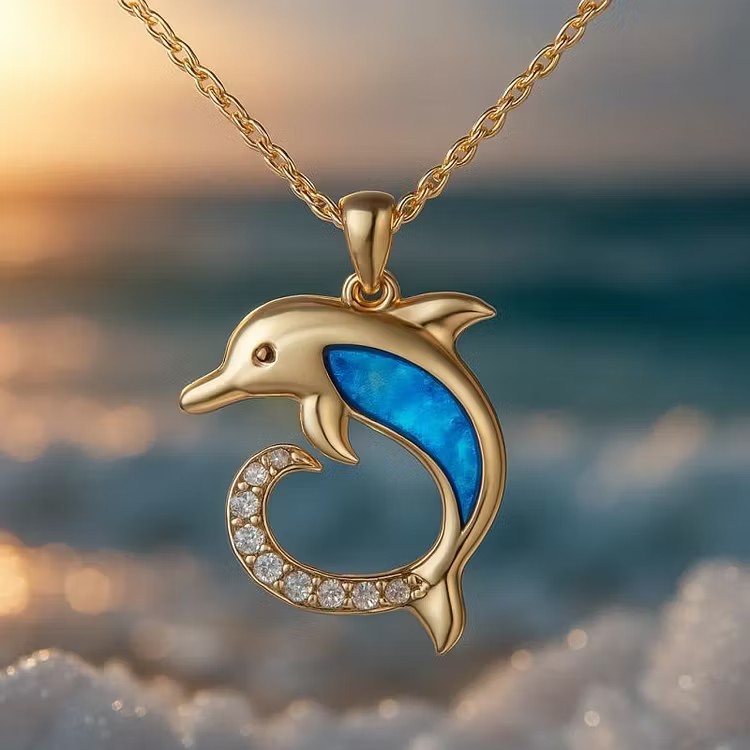 Aoaome Dolphin Necklaces