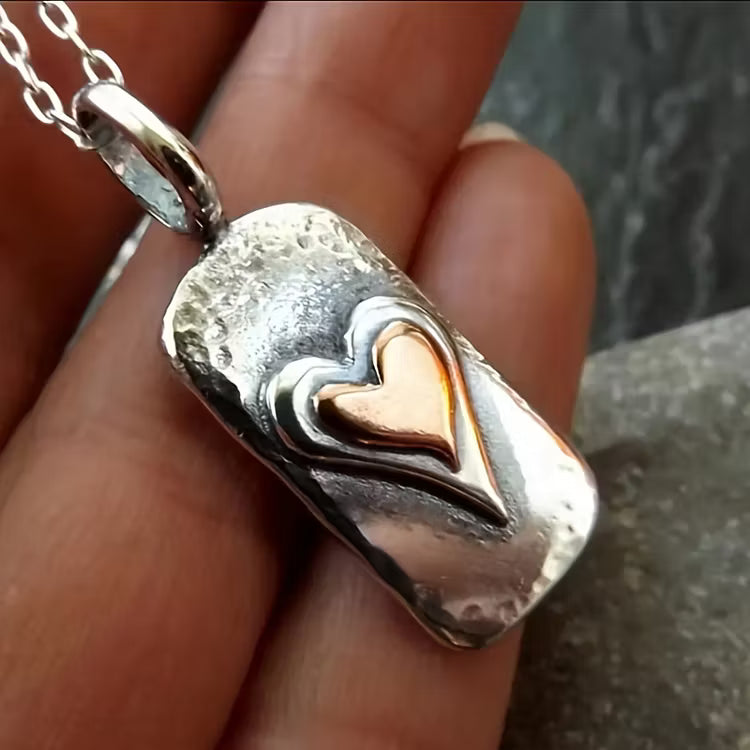 Aoaome Double Love Retro Necklaces