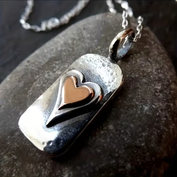 Aoaome Double Love Retro Necklaces