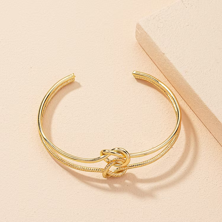 Aoaome Double Ring Buckle Open Bracelets