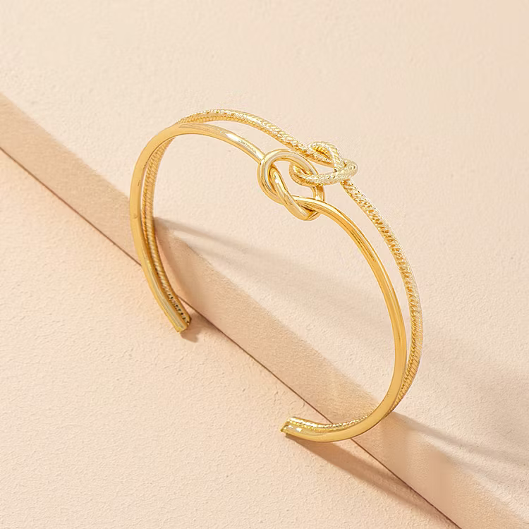 Aoaome Double Ring Buckle Open Bracelets
