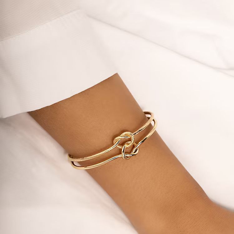 Aoaome Double Ring Buckle Open Bracelets