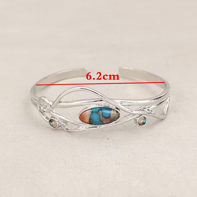 Aoaome Drip Glue Alloy Open Bracelets