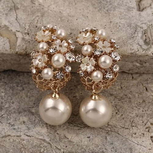 Aoaome Elegant Beautiful Pearl Earrings