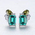 Aoaome Emerald Gemstone Earrings