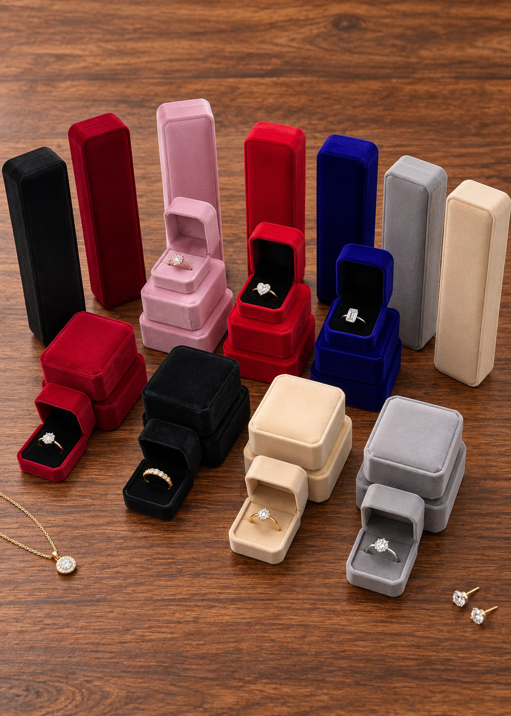 Aoaome Exquisite Four-Piece Jewelry Set Packaging Boxes