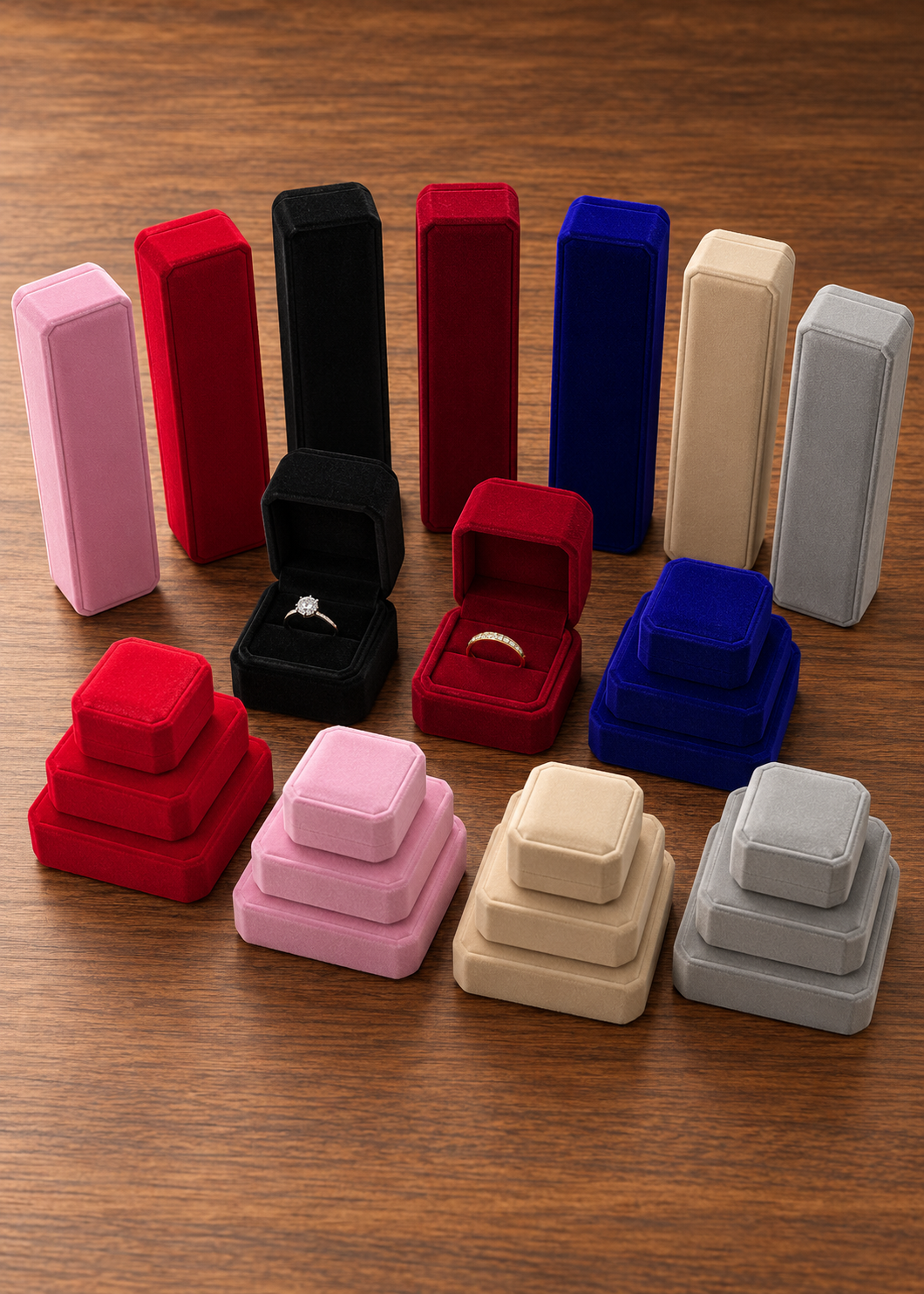 Aoaome Exquisite Four-Piece Jewelry Set Packaging Boxes