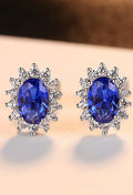 Aoaome Flower Sapphire Earrings