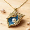 Aoaome Golden Conch Necklaces