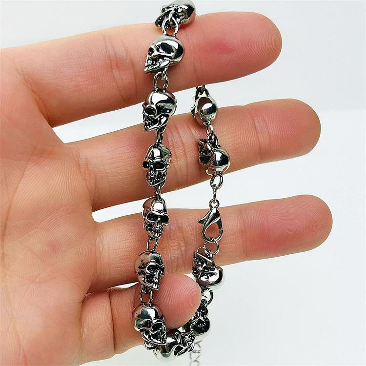 Aoaome Halloween Skull Metal Trend And Charm Bracelets
