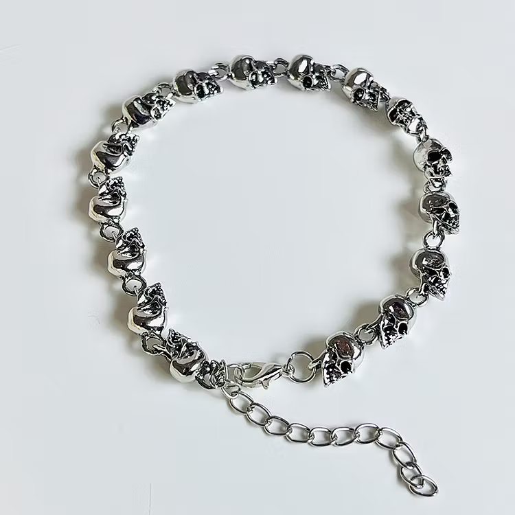 Aoaome Halloween Skull Metal Trend And Charm Bracelets