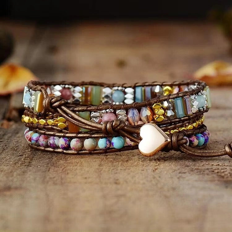 Aoaome Imperial Heart Protection Wrap Adjustable Bracelets
